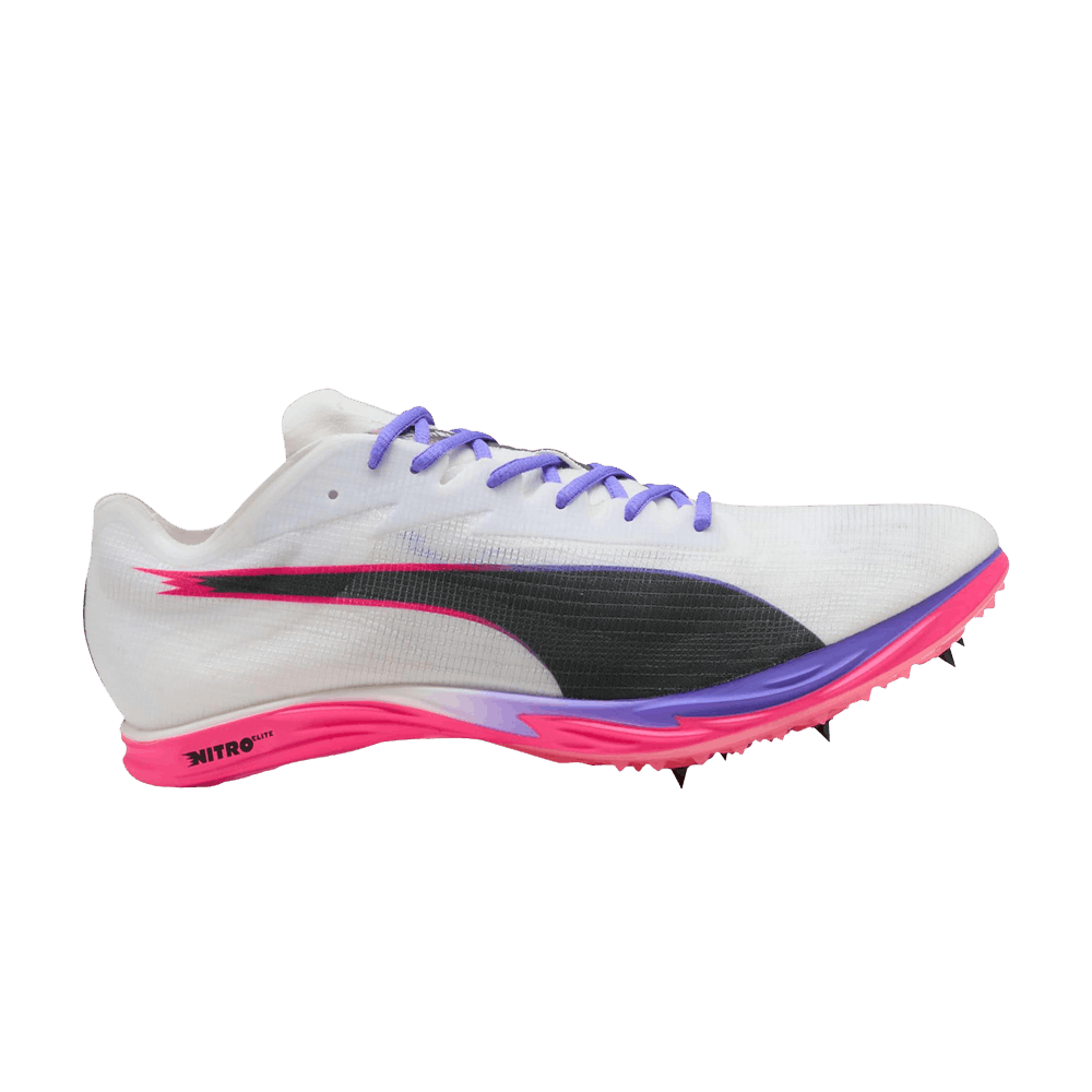 Puma evoSPEED Nitro Elite 3 Mid Distance 'White Fluro Pink' 312637-01