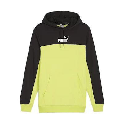 Puma EVOSTRIPE Essentials+ Hoodie Color Block Yellow Pullover 847428-38