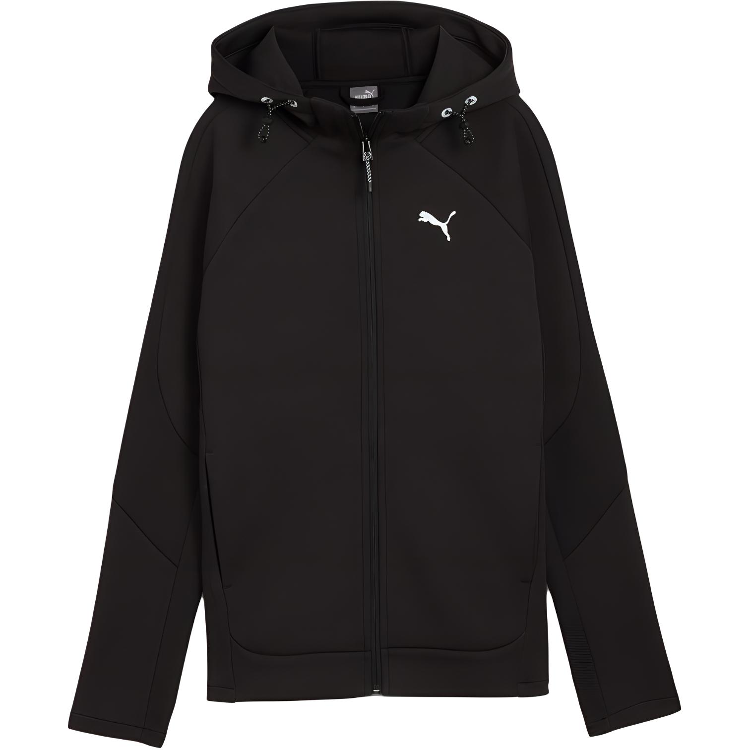 Puma EVOSTRIPE Full-Zip Hoodie Black Unisex Casual Sweatshirt 681670-01