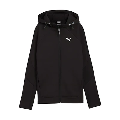 Puma EVOSTRIPE Full-Zip Hoodie Black Unisex Casual Sweatshirt 681670-01