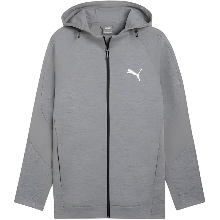 Puma EVOSTRIPE Full-Zip Hoodie Gray - Moisture-Wicking & Breathable 681700-03