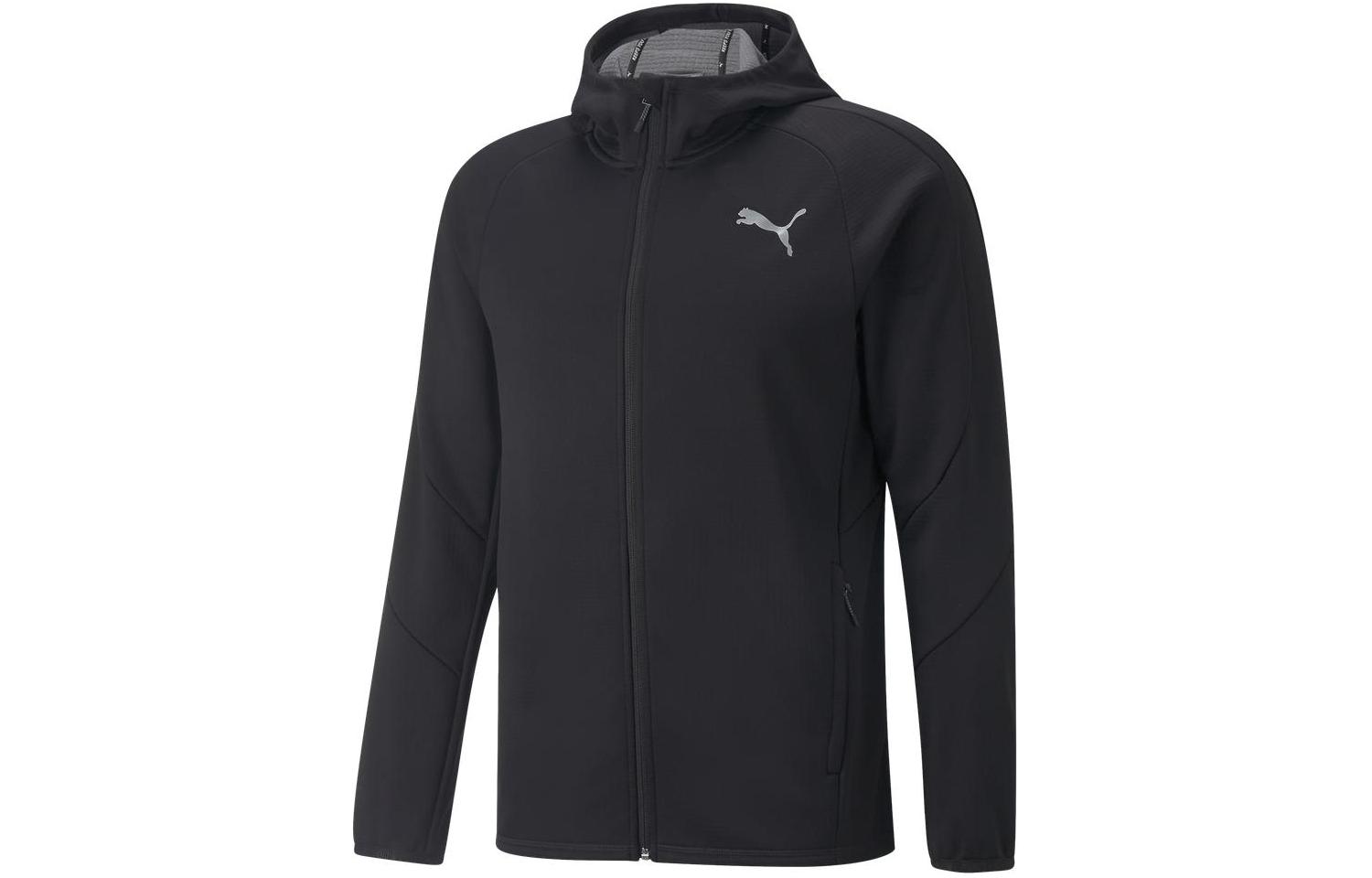 Puma Evostripe Full-Zip Hoodie Jacket Casual Sportswear Black 849919-01