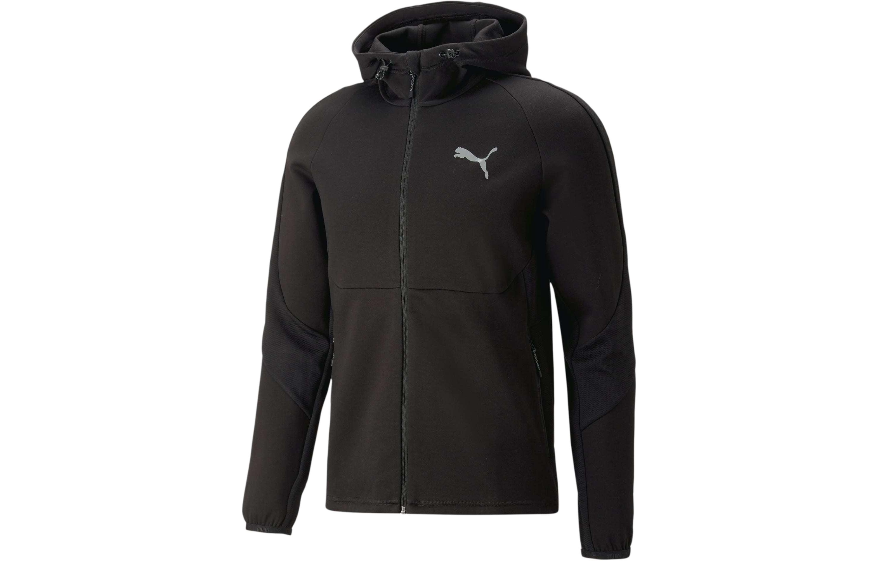 Puma EVOSTRIPE Full-Zip Hoodie Men Black Casual Long-Sleeve Hoodie 673313-01