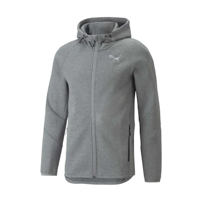 Puma Evostripe Full-Zip Hoodie Men’s Medium Gray Sweat-Wicking Jacket 847401-03