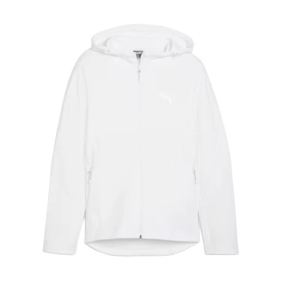 Puma EVOSTRIPE Full-Zip Hoodie White - Casual Comfort Zip-Up Jacket 678995-02