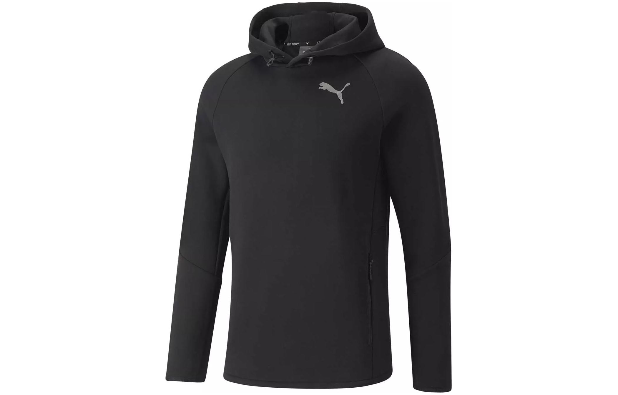 Puma Evostripe Hoodie Black Sweat-Wicking Pullover Sweatshirt 847400-01