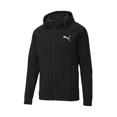 Puma Evostripe Logo Zip Hoodie Jacket Black 582725-01