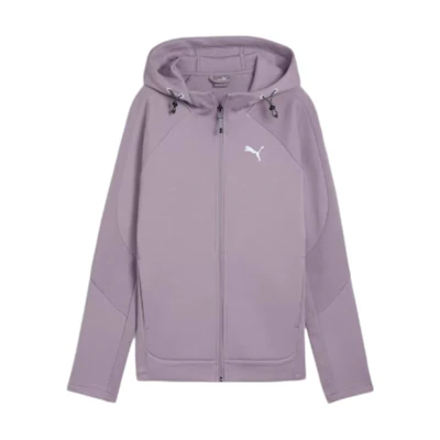 Puma Evostripe Solid Small Logo Full-Zip Sweat-Wicking Hoodie Unisex Plum Pink 681670-30