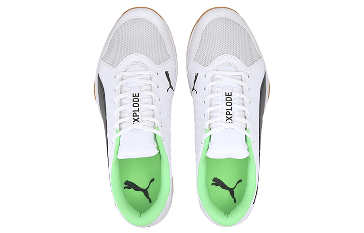 Shop Puma Explode 2 Bianco/Nero/Verde Scarpe da Ginnastica Indoor 106216-02