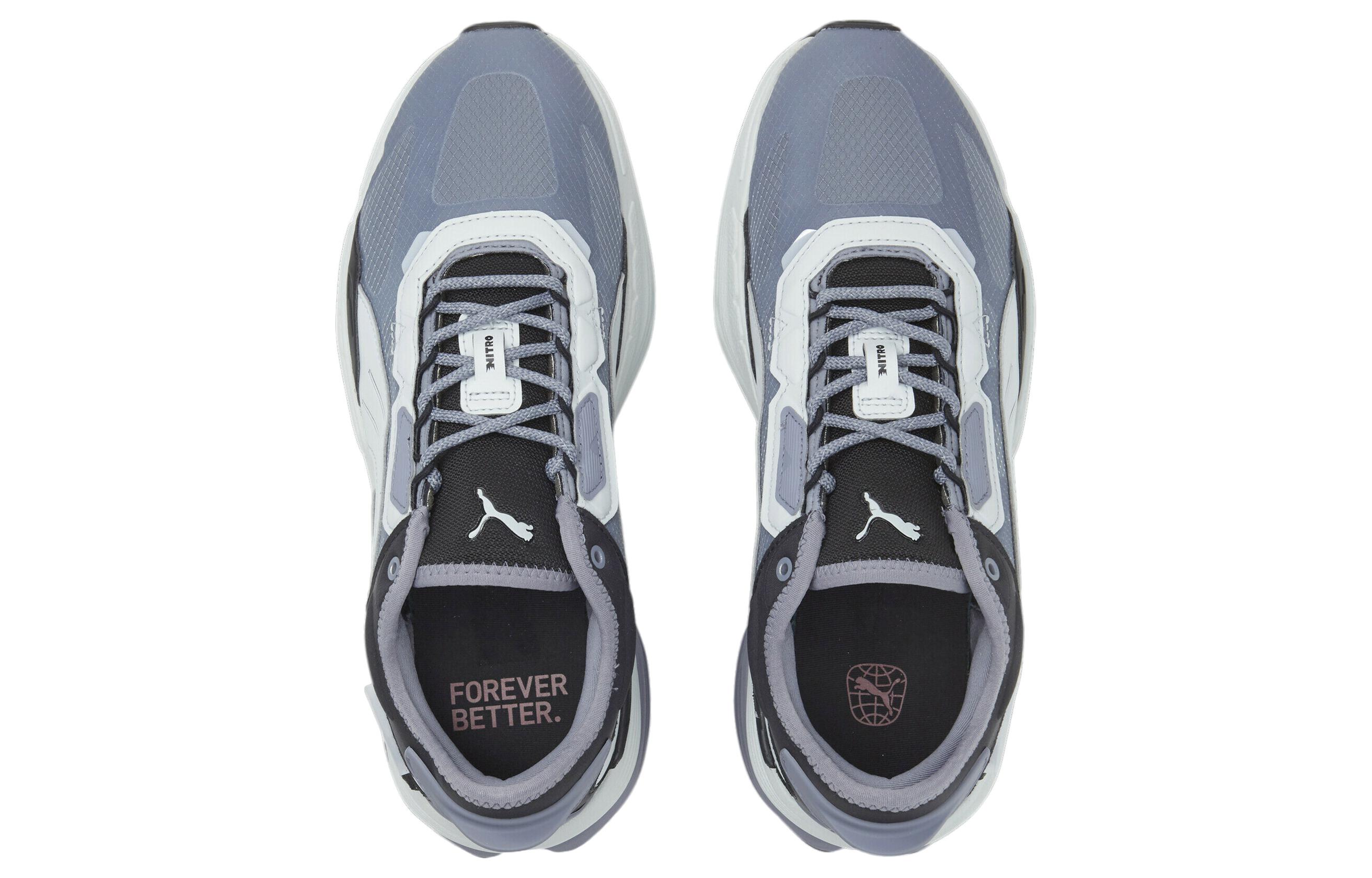 Lookbook プーマ エクステント ニトロ "ブラックプラチナグレー" 390191-02