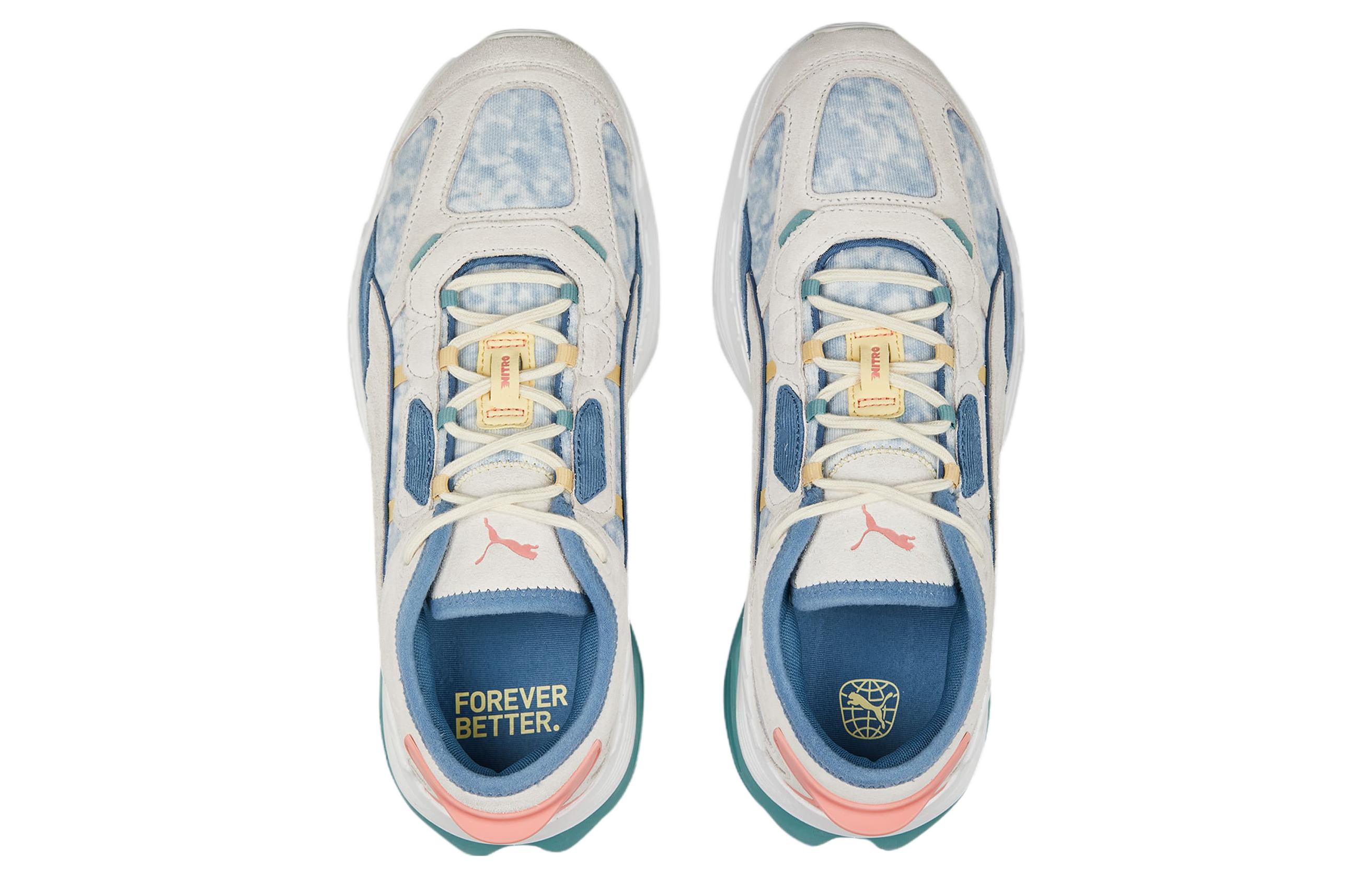 Shop PUMA RE:ESCAPE Extent Nitro 防滑耐磨 低筒 跑步鞋 男女皆適用 蒸氣灰