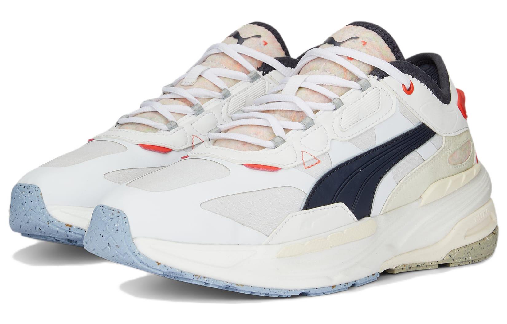 Lookbook プーマ エクステント ニトロ RE 白青 (Puma Ekusutento Nitoro RE Shiroao) 387501-01