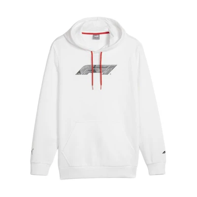 Puma F1® White Graphic Hoodie Long Sleeve Sweatshirt 625693-02