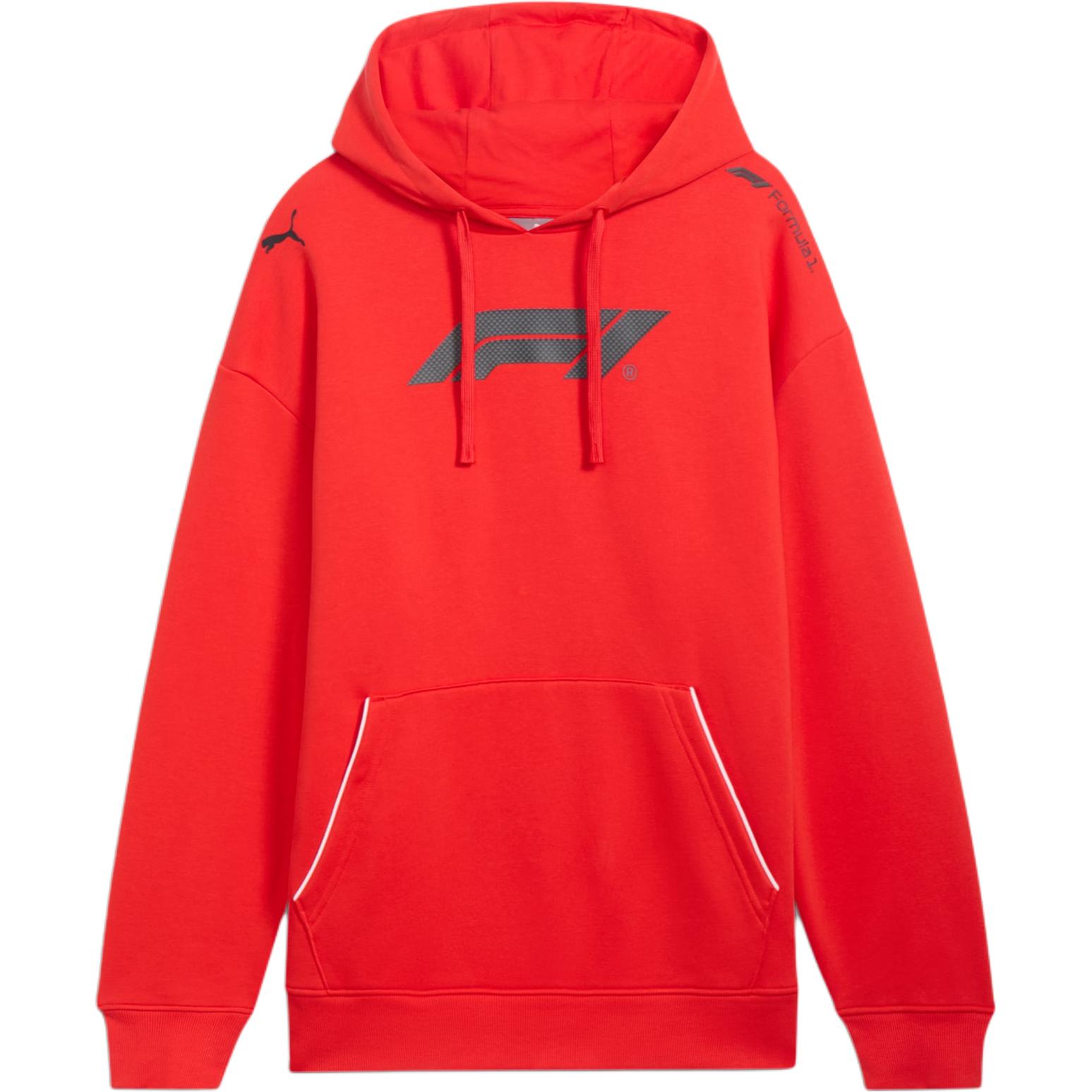 Puma F1 ESS+ Relaxed Hoodie Red - Logo Graphic Sportswear 630263-03