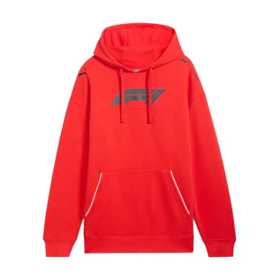 Puma F1 ESS+ Relaxed Hoodie Red - Logo Graphic Sportswear 630263-03