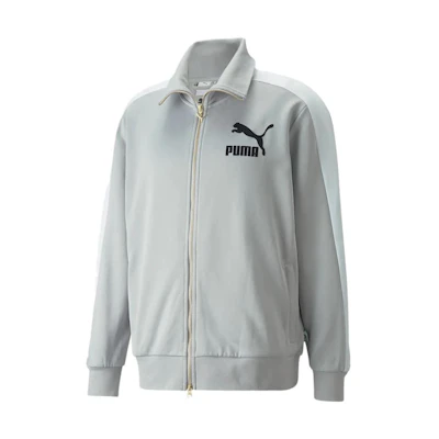 Puma Fall 2022 T7 Series Logo Zip-Up Track Jacket Gray Purple 533478-09