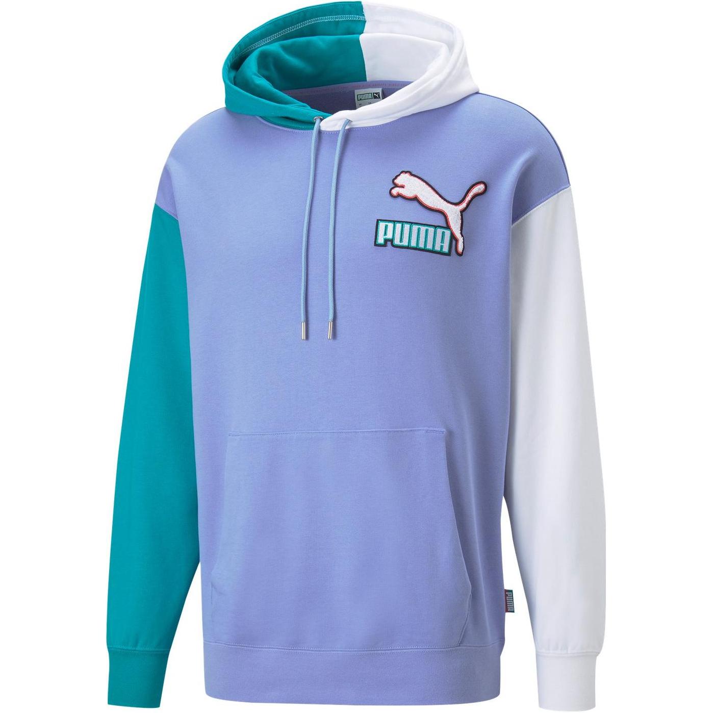 Puma Fandom Logo Pullover Hoodie Multicolor American College Style 537749-23