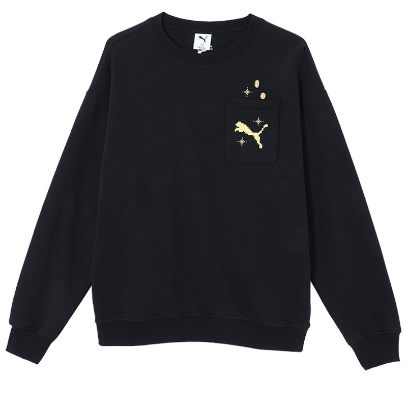 Puma Fashion Color-Block Crewneck Sweatshirt - Black 631417-01