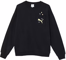 Puma Fashion Color-Block Crewneck Sweatshirt - Black 631417-01 Puma Fashion Color-Block Crewneck Sweatshirt - Black 631417-01