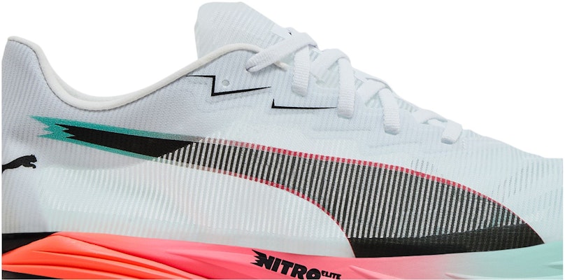 Puma Fast-R Nitro Elite 3 'White Glowing Red Mint' 312060-01 Order Puma Fast-R Nitro Elite 3 'White Glowing Red Mint' 312060-01