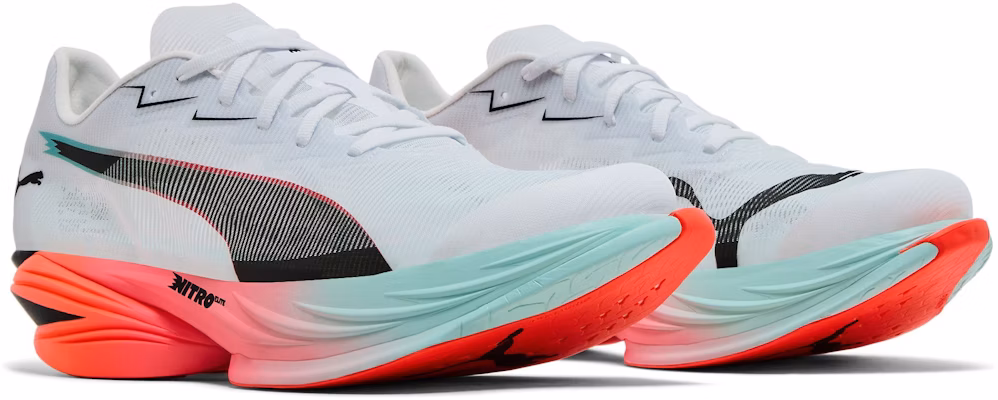 Puma Fast-R Nitro Elite 3 'White Glowing Red Mint' 312060-01 Cheap Puma Fast-R Nitro Elite 3 'White Glowing Red Mint' 312060-01