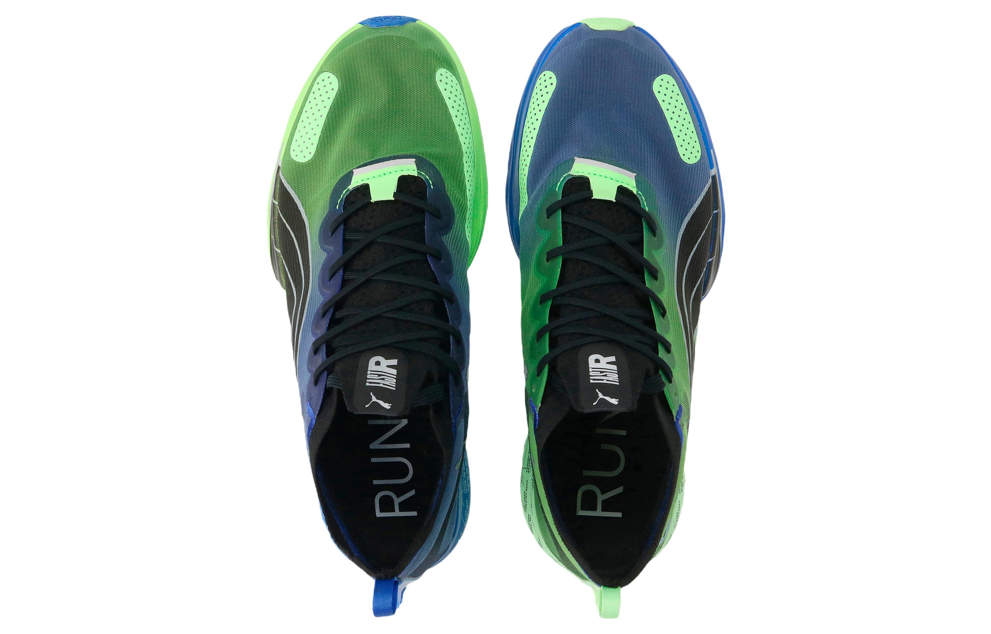 Lookbook PUMA FAST-R Nitro Elite Ekiden 防滑耐磨透氣 低幫 跑步鞋 男款 藍綠色