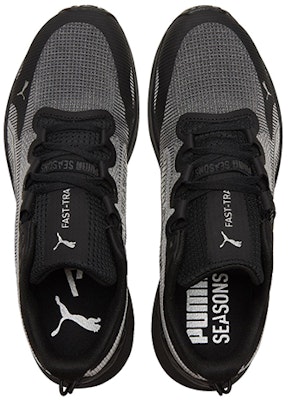 Puma Fast-Trac Nitro 'Black Metallic Silver' 377044-01 Shop Puma Fast-Trac Nitro 'Black Metallic Silver' 377044-01