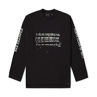 Puma Fenty Oversized Letter Print Crewneck Sweatshirt Black (Unisex) 575871-01