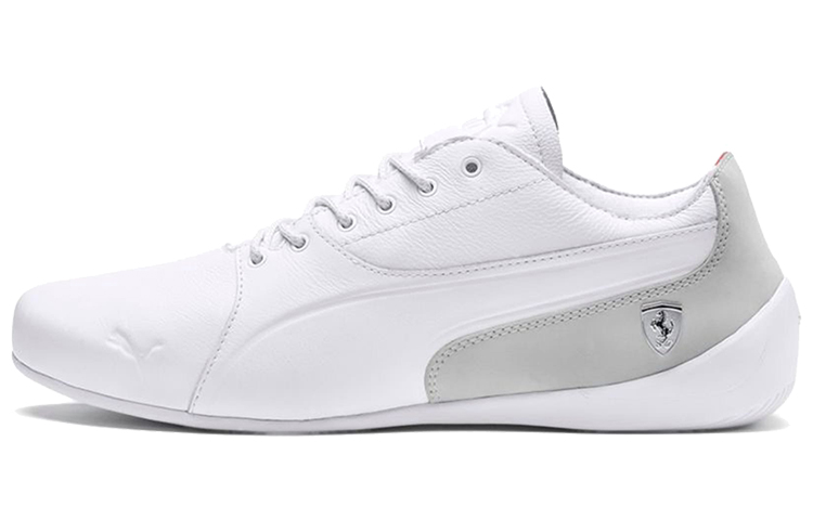 Puma Ferrari Drift Cat 7 Lifestyle Low Top Running Shoes White/Grey 306096-02
