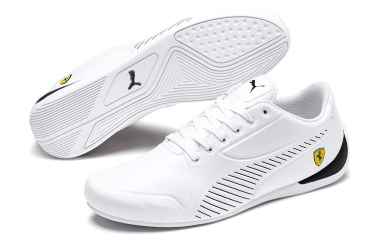 Shop プーマ フェラーリ ドリフトキャット7s ウルトラ メンズロートップ ランニングシューズ ホワイト 306424-02 306424-02