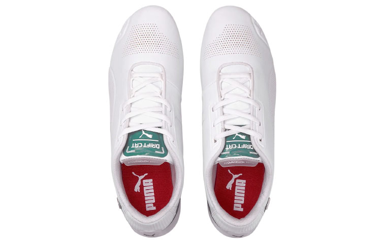 Lookbook Puma Ferrari Drift Cat 8 輕便舒適賽車鞋 白綠