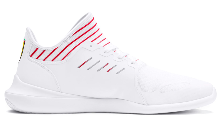 Order Puma Ferrari Evo Cat Mace Low Top Laufschuhe Weiß/Rot 306228-04