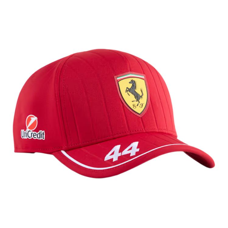 PUMA Ferrari F1 Team #44 Hamilton Cap Red Unisex Polyester Driver Logo Hat 026275_01