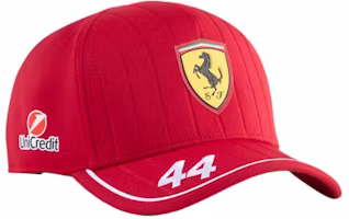 PUMA Ferrari F1 Team #44 Hamilton Cap Red Unisex Polyester Driver Logo Hat 026275_01 PUMA Ferrari F1 Team #44 Hamilton Cap Red Unisex Polyester Driver Logo Hat 026275_01