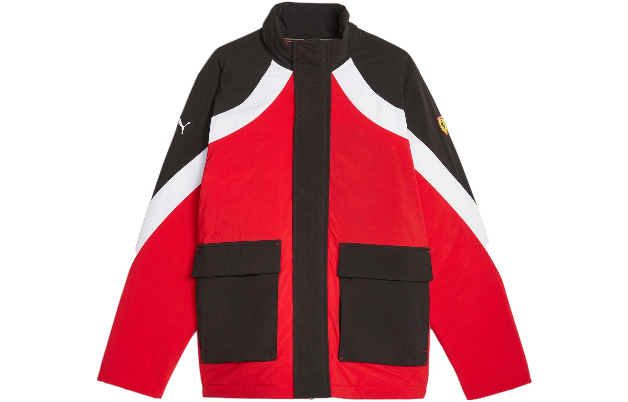 Puma Ferrari Race Statement Colorblock Jacket Full-Zip Long Sleeve 620901-02