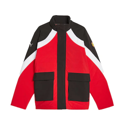 Puma Ferrari Race Statement Colorblock Jacket Full-Zip Long Sleeve 620901-02