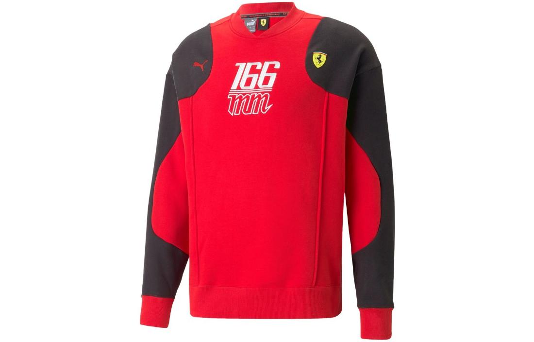 Puma Ferrari Race Statement Knit Sweatshirt Red Unisex Racing Series 538108-02