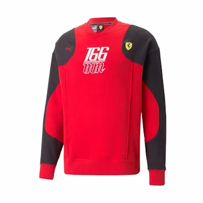 Puma Ferrari Race Statement Knit Sweatshirt Red Unisex Racing Series 538108-02