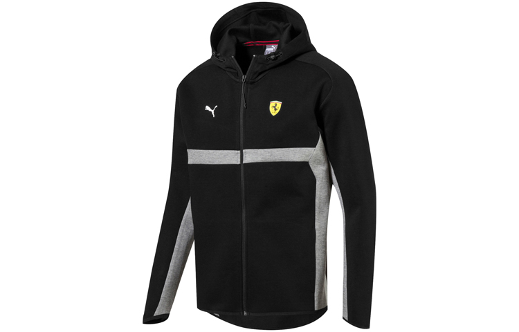 Puma Ferrari Racing Hooded Colorblock Jacket Black - Sportswear 576707-02