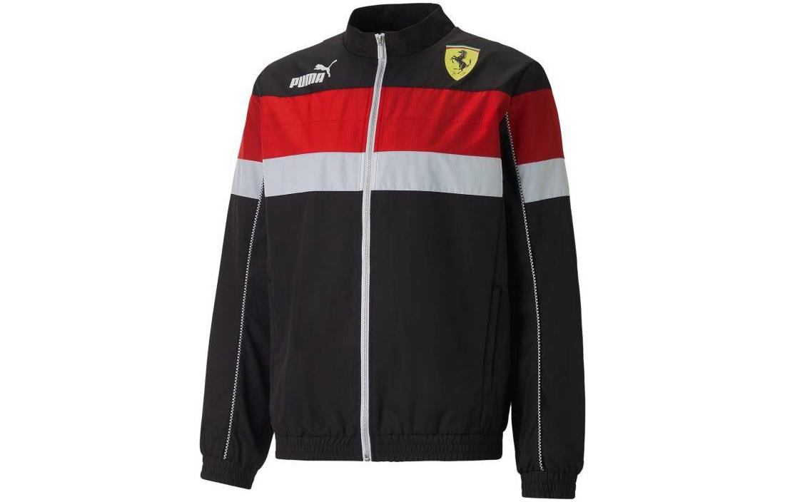 Puma Ferrari Racing Series Red Retro Track Jacket with Stand Collar 538157-01