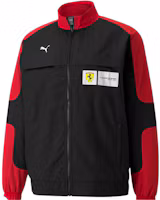 Puma Ferrari Racing Series Vintage Red Logo Track Jacket Men Racing Red 531644-02 Puma Ferrari Racing Series Vintage Red Logo Track Jacket Men Racing Red 531644-02