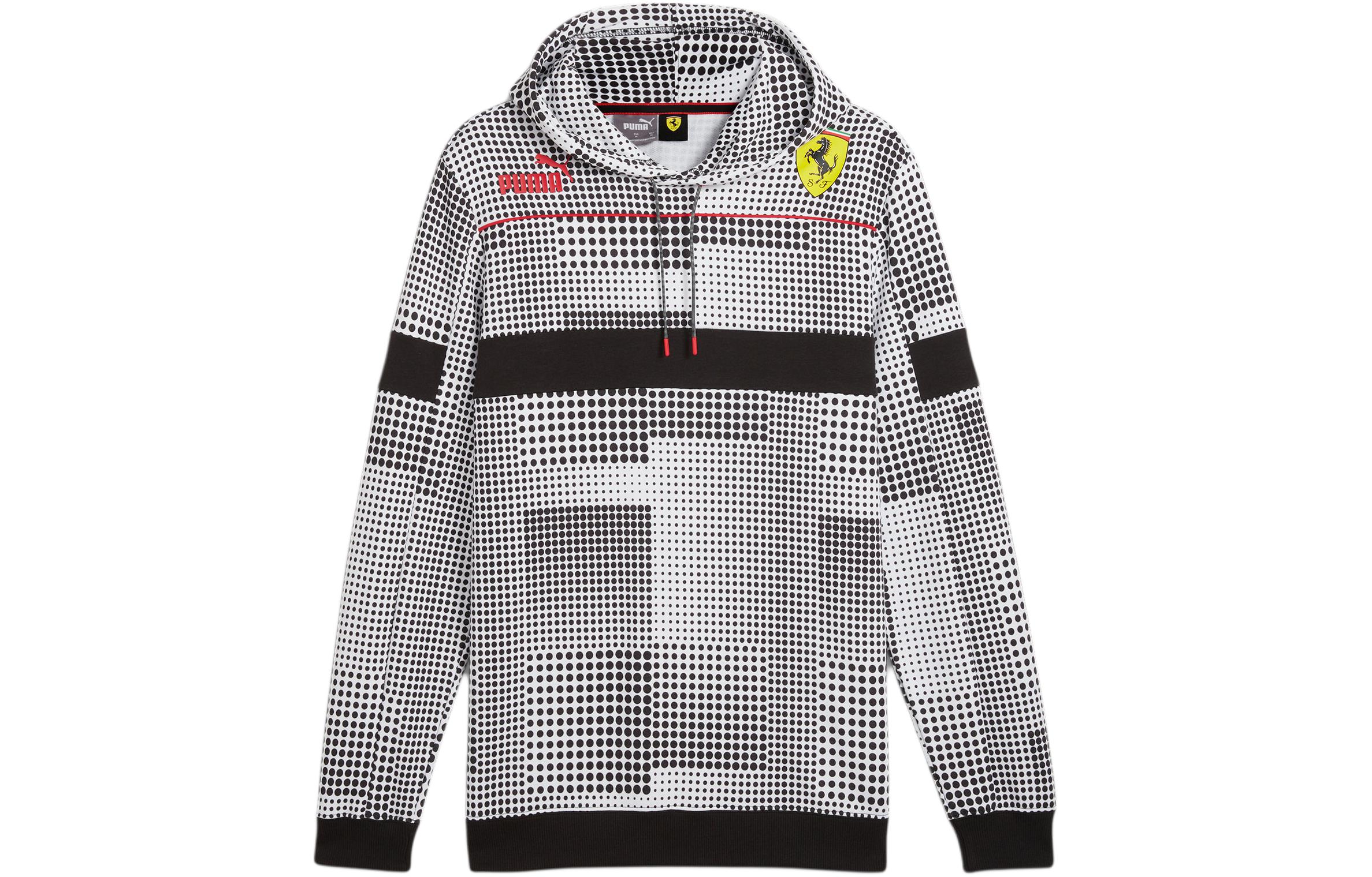 Puma Ferrari Shield Logo All-Over Print Hoodie Black 620916-01