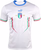 Puma FIGC Italy Away Replica Jersey White/Blue Short Sleeve Soccer Shirt 76565002 Puma FIGC Italy Away Replica Jersey White/Blue Short Sleeve Soccer Shirt 76565002