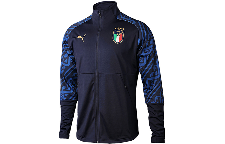 Puma FIGC Italy Away Stadium Retro Track Jacket Football Training Top 757232-04