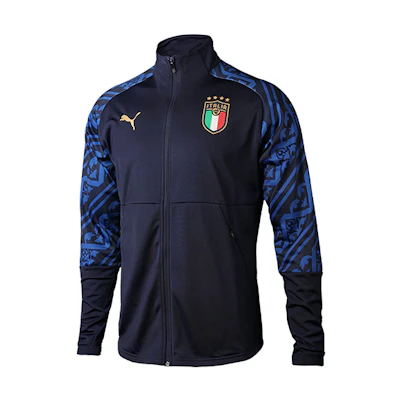 Puma FIGC Italy Away Stadium Retro Track Jacket Football Training Top 757232-04