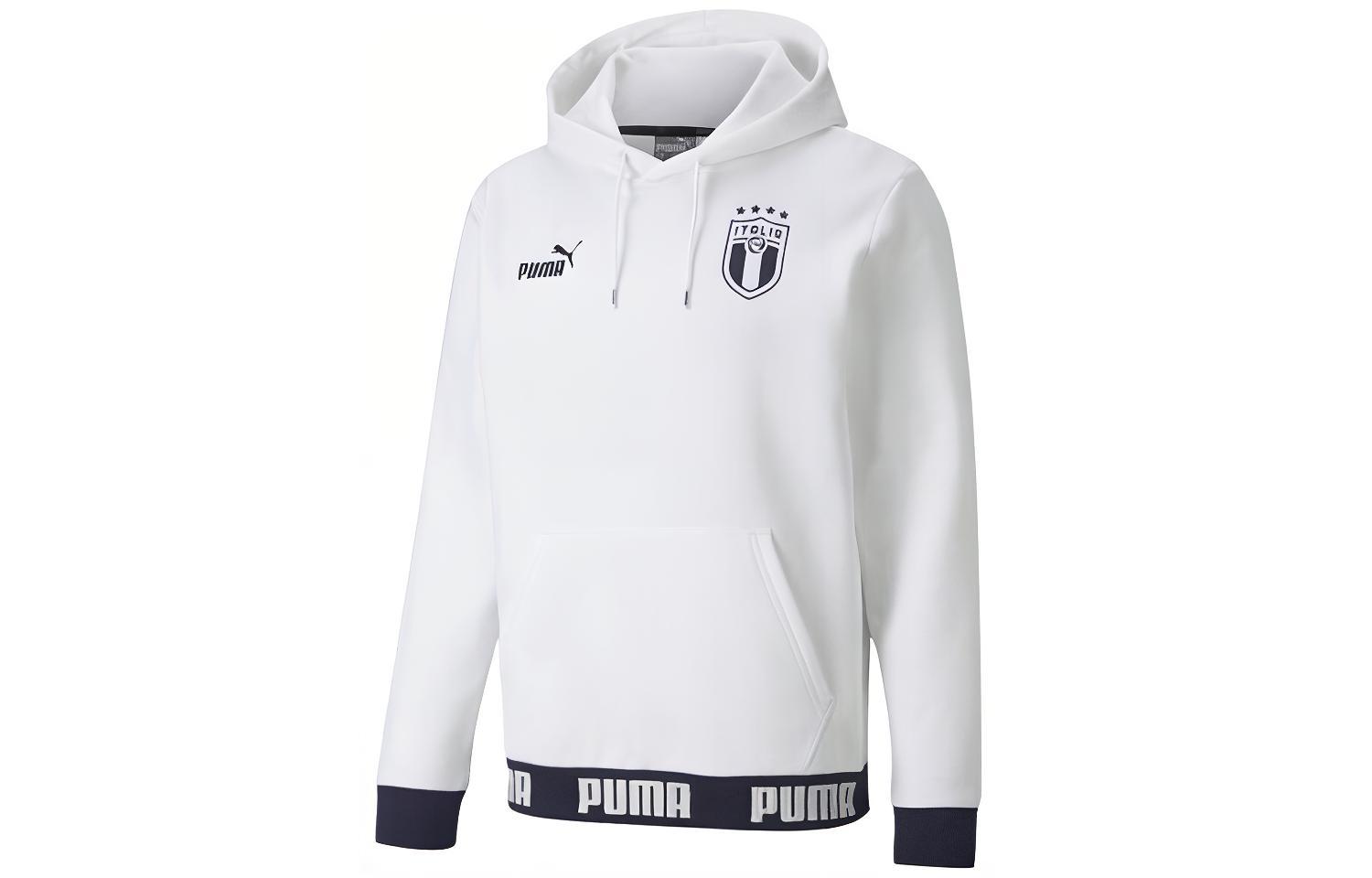 Puma FIGC Italy National Football Team Printed Hoodie White 757247-02