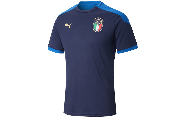 Puma FIGC Italy Training Jersey 20-21 Season Coarse Blue 757219-04