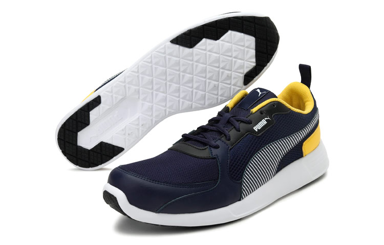 Shop Puma Fire Run IDC ''Bleu Foncé Jaune'' 380614-01