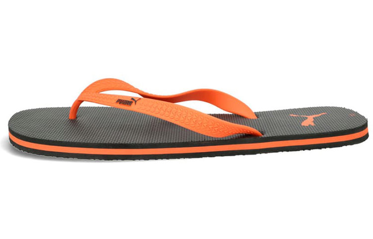 Puma First Flip II Slides 'Black Orange' 371336-08
