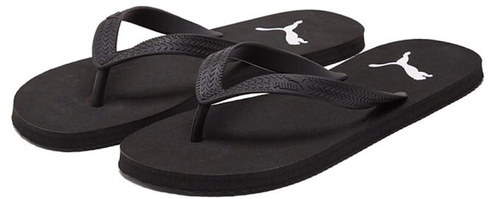 Puma First Flip Sandals Slides Black 360252-05 Lookbook Puma First Flip Sandals Slides Black 360252-05